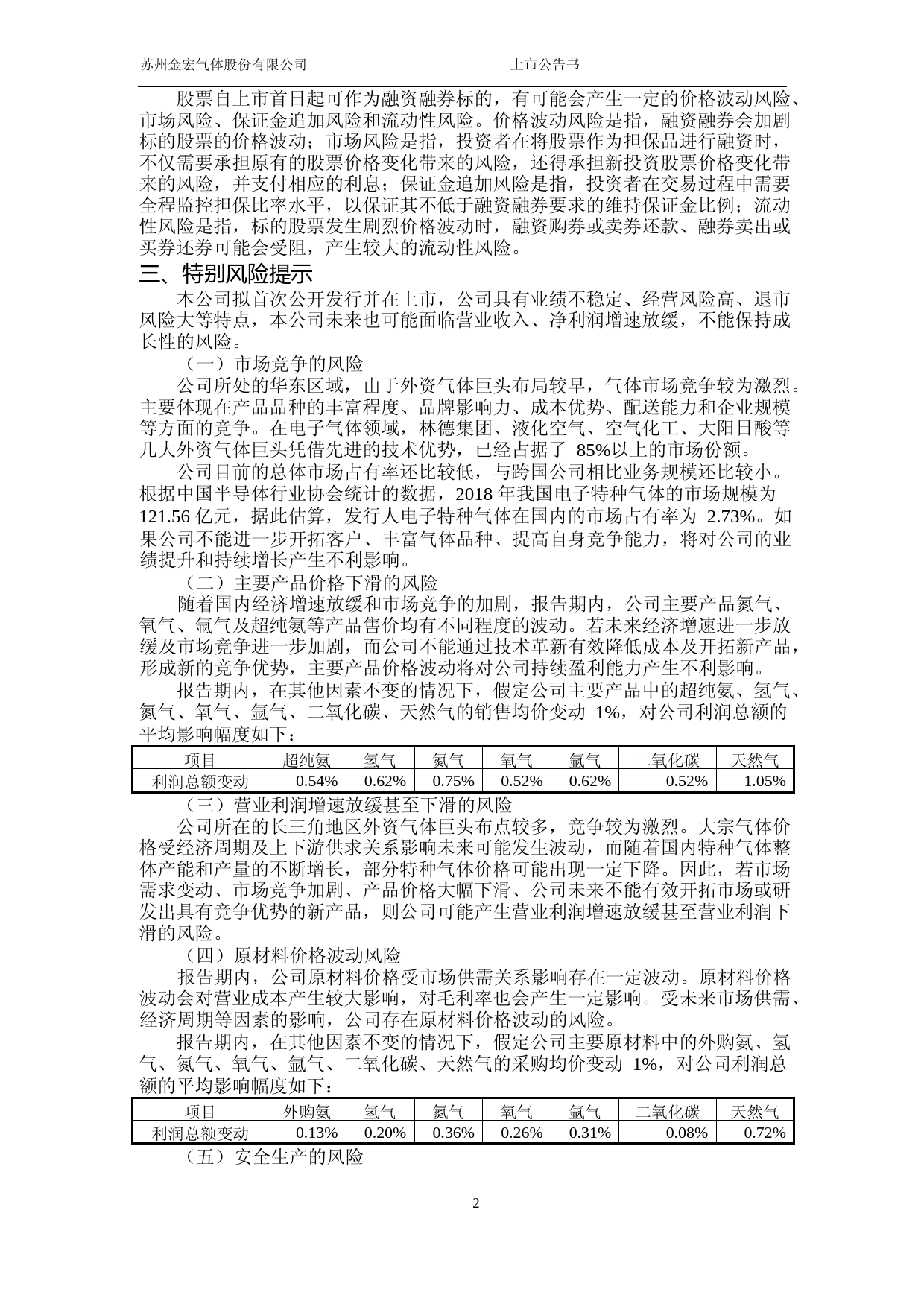 金宏气体：首次公开发行股票上市公告书_第3页
