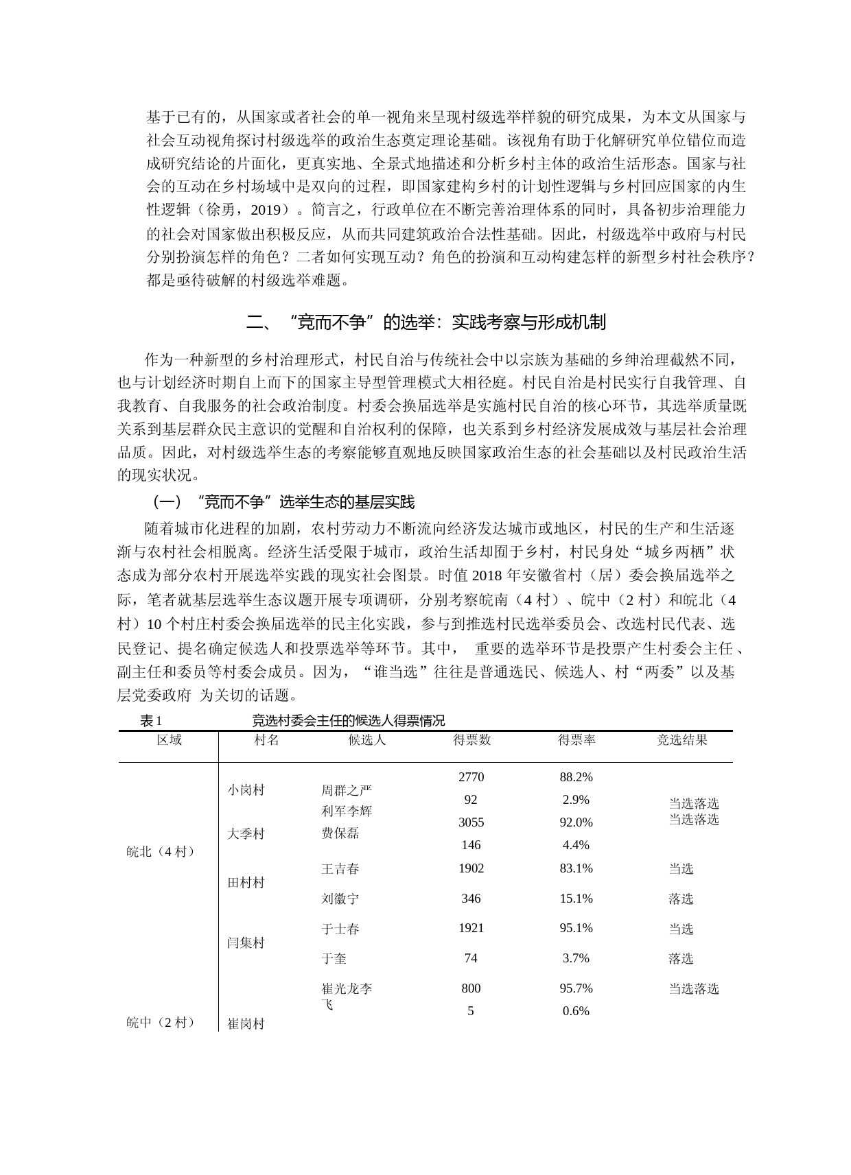 竞而不争_村级选举的政治生态及其困境——基于安徽省村委会换届选举的调查_第3页