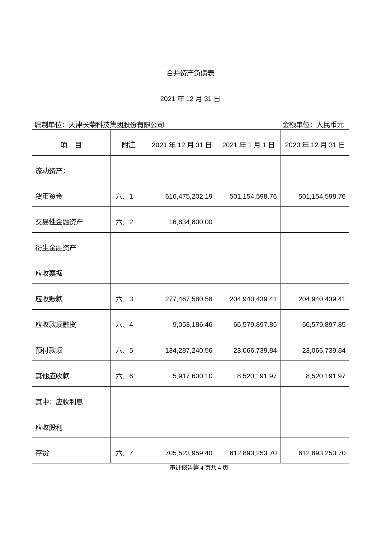 长荣股份：2021年年度财务报告