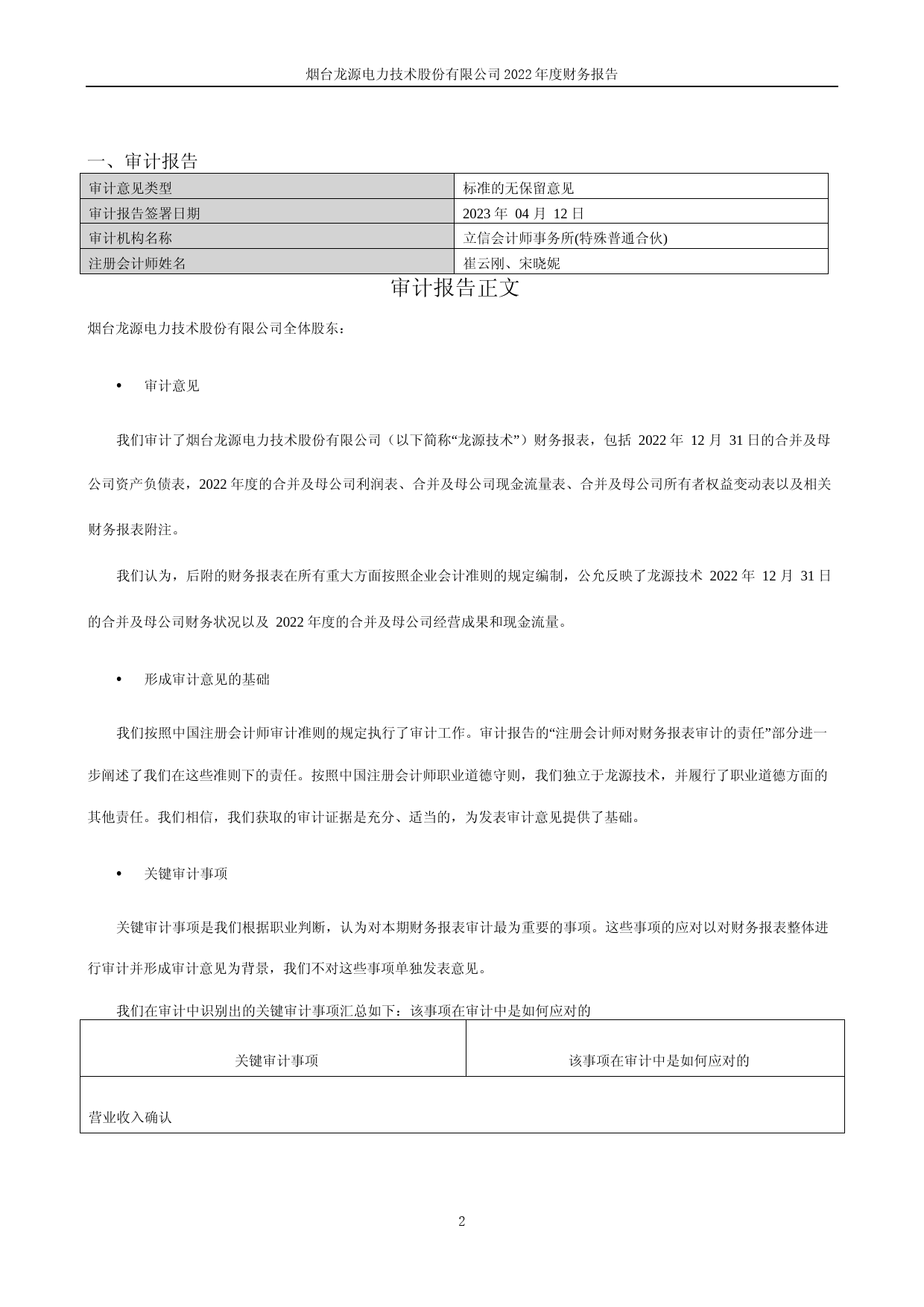 龙源技术：2022年年度财务报告_第2页