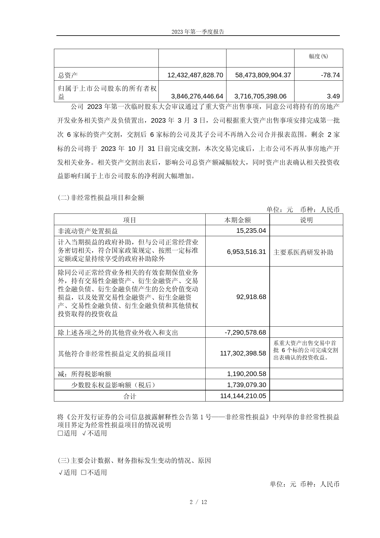 鲁商发展：鲁商健康产业发展股份有限公司2023年第一季度报告_第2页