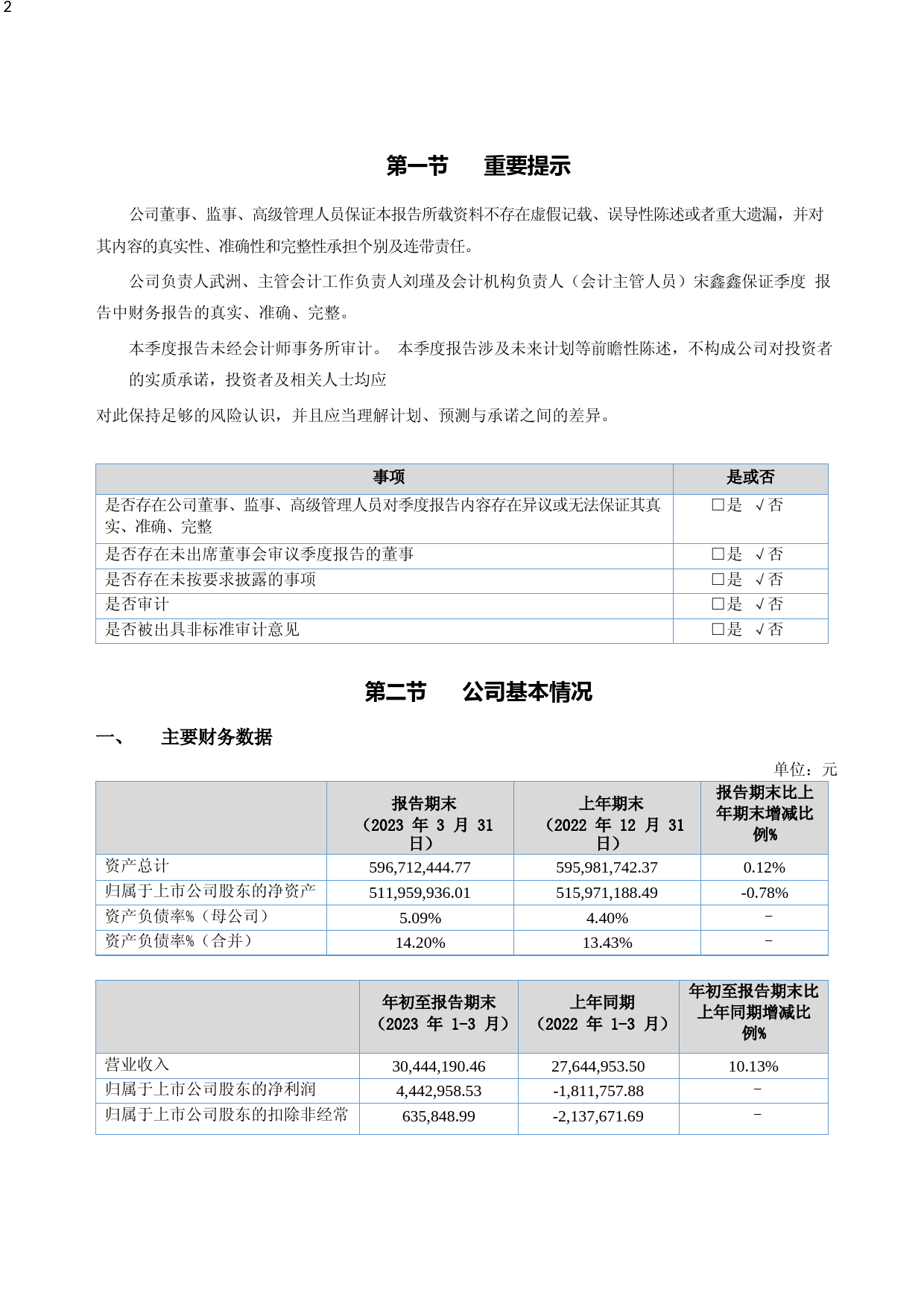 恒拓开源：2023年一季度报告_第2页