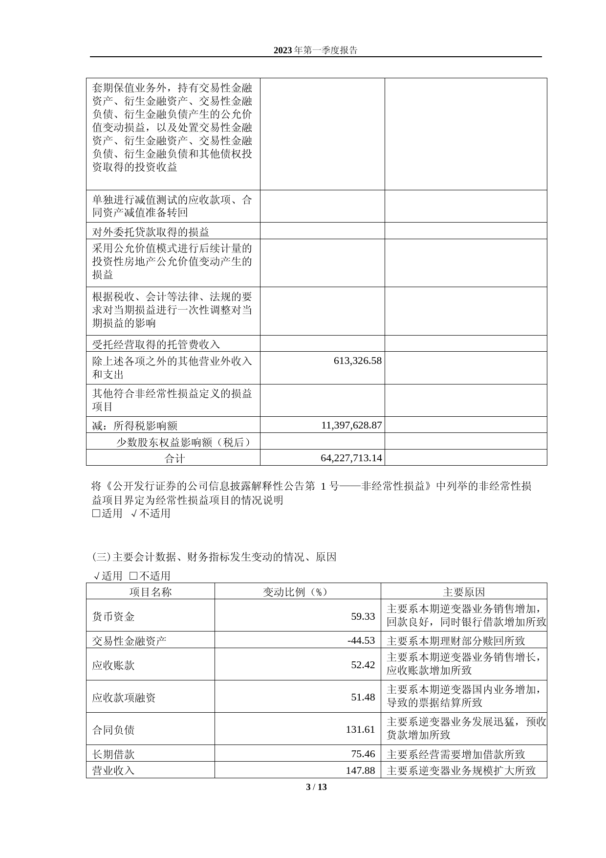 德业股份：宁波德业科技股份有限公司2023年第一季度报告_第3页