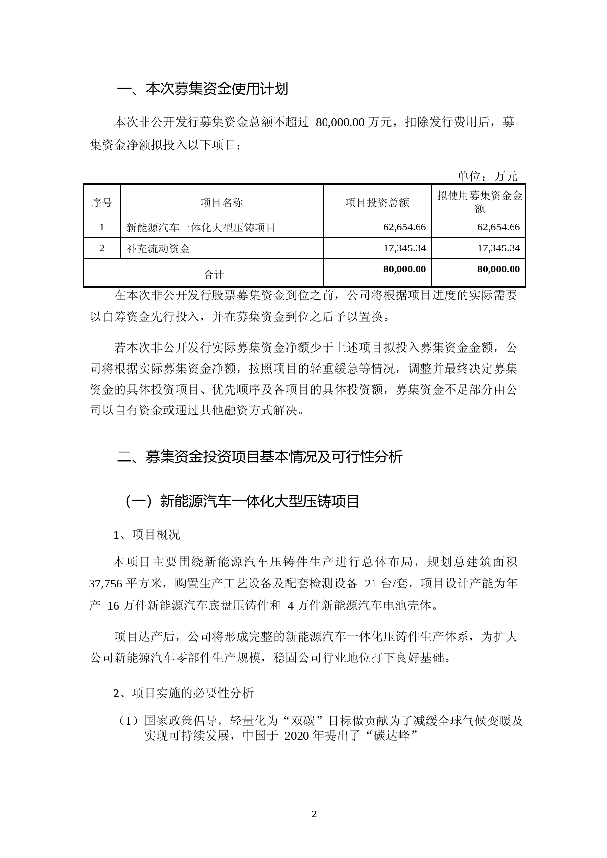 常青股份：常青股份2022年度非公开发行A股股票募集资金使用的可行性分析报告_第2页