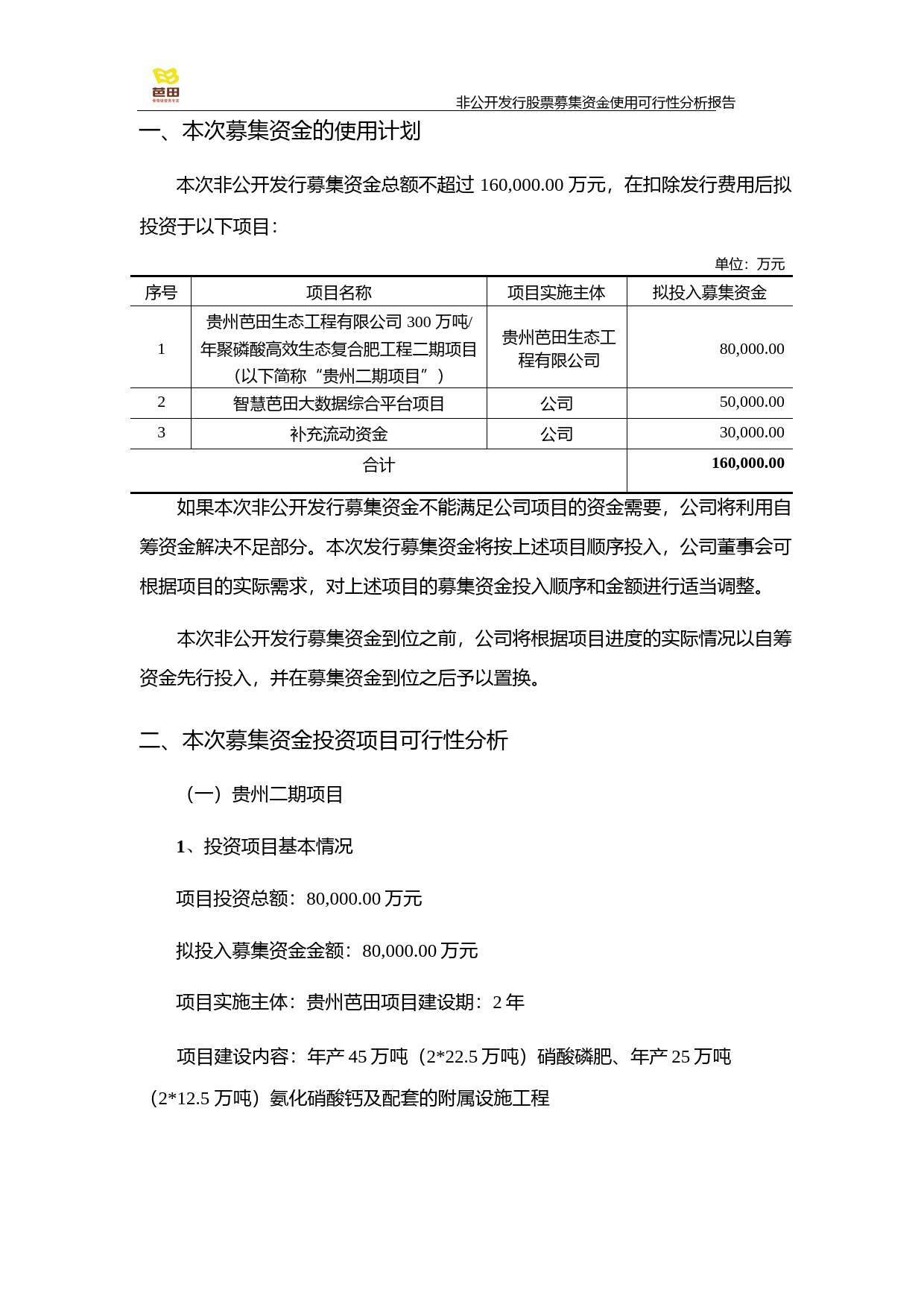 芭田股份：非公开发行股票募集资金使用可行性分析报告（2015）_第2页