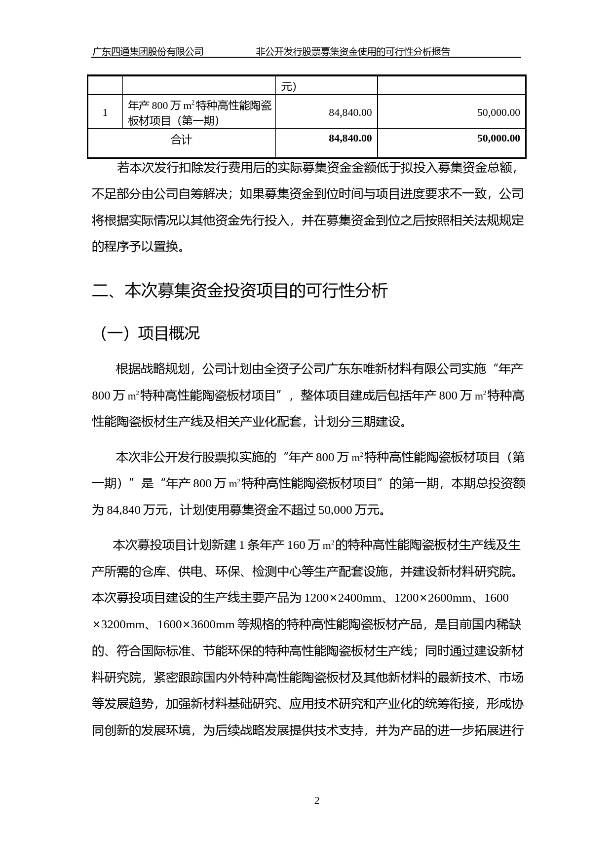 四通股份：非公开发行股票募集资金使用的可行性分析报告（2019）_第2页