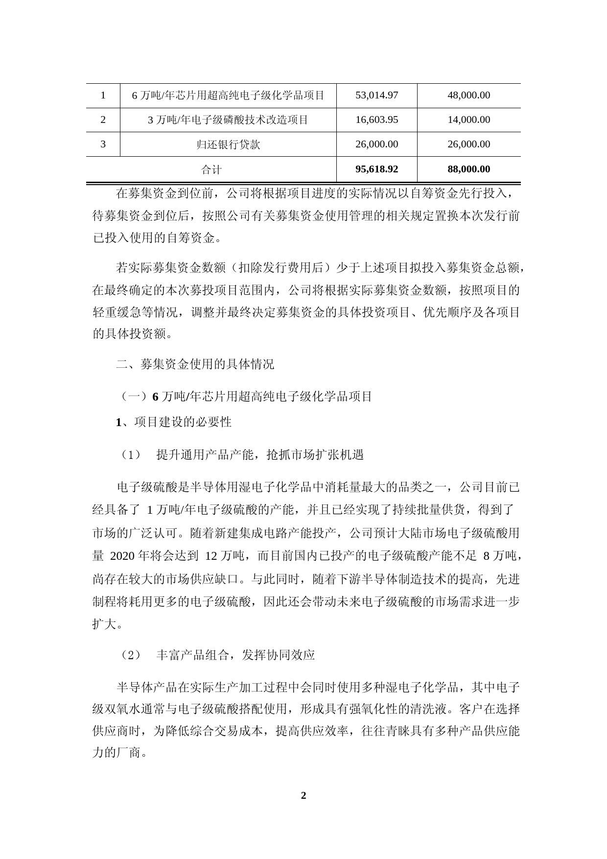 兴发集团：2020年度非公开发行A股股票募集资金使用可行性分析报告_第2页