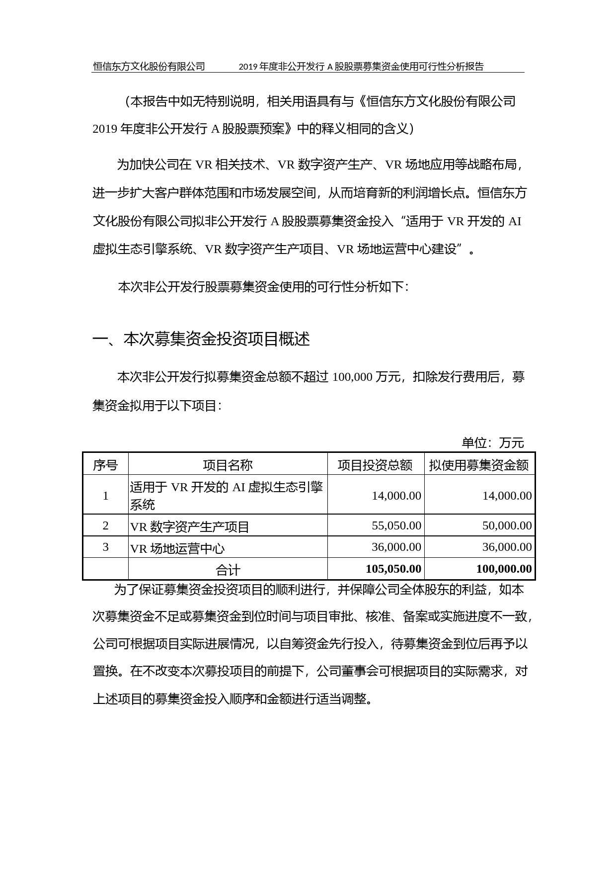 恒信东方：2019年度非公开发行A股股票募集资金使用可行性分析报告_第2页