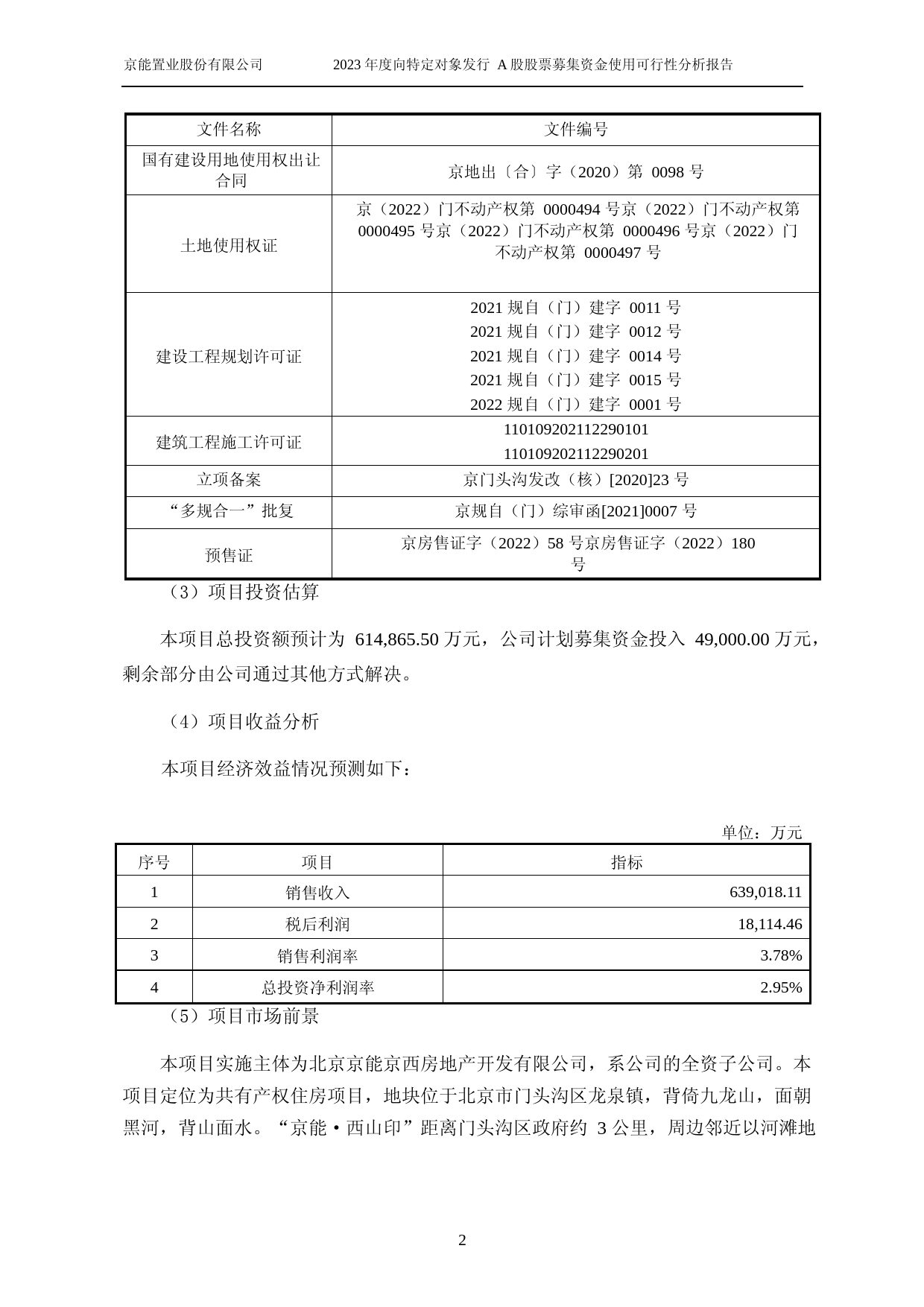 京能置业：京能置业股份有限公司公司2023年度向特定对象发行A股股票募集资金使用可行性分析报告_第3页