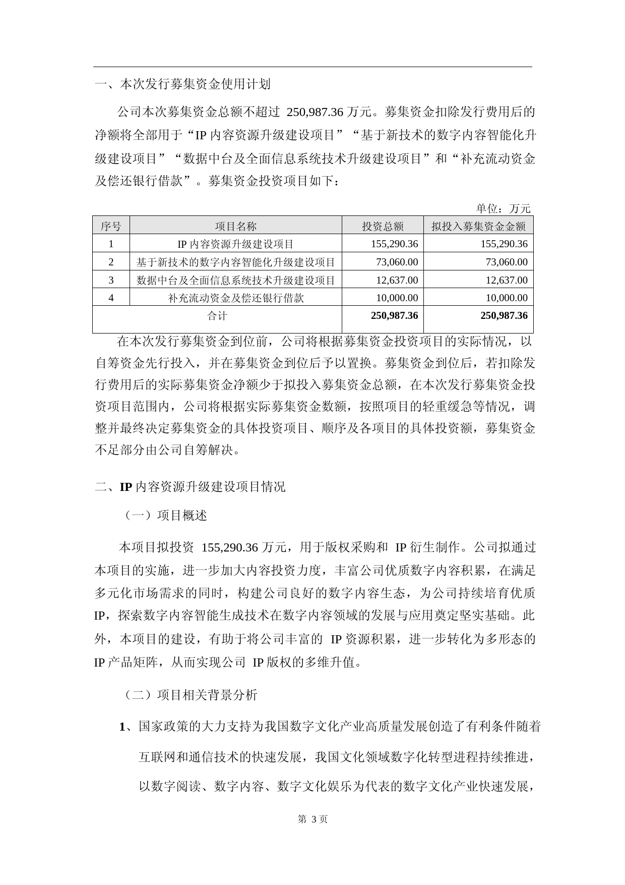 中文在线：2023年度IP 内容资源升级建设项目可行性分析报告_第3页