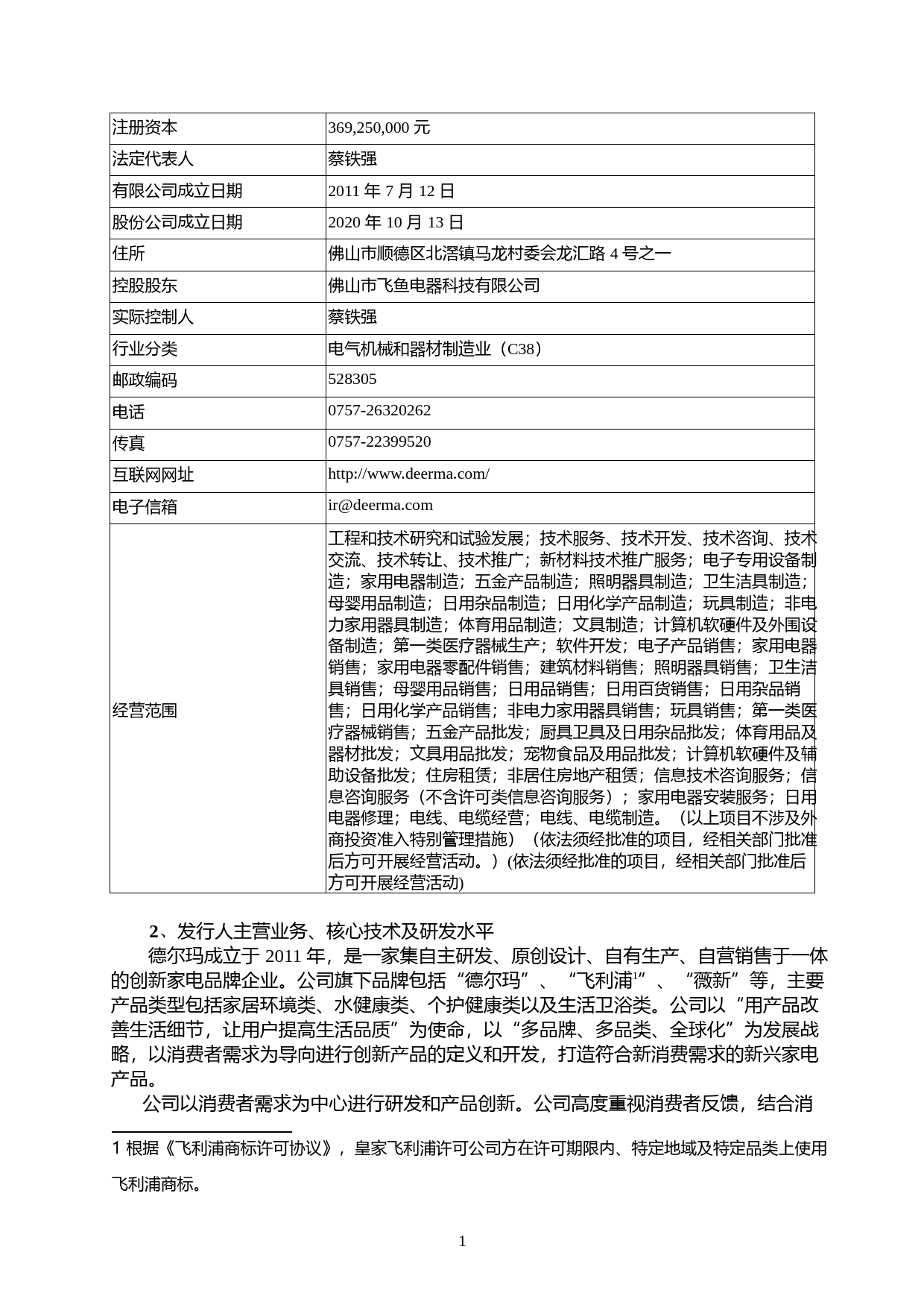 德尔玛：中国国际金融股份有限公司关于公司首次公开发行股票并在创业板上市的上市保荐书_第2页