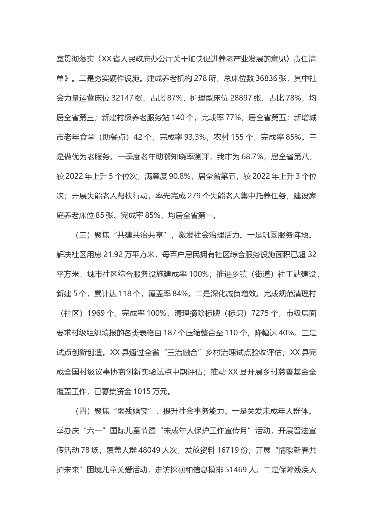 XX市民政部门2023年度上半年工作总结_第2页