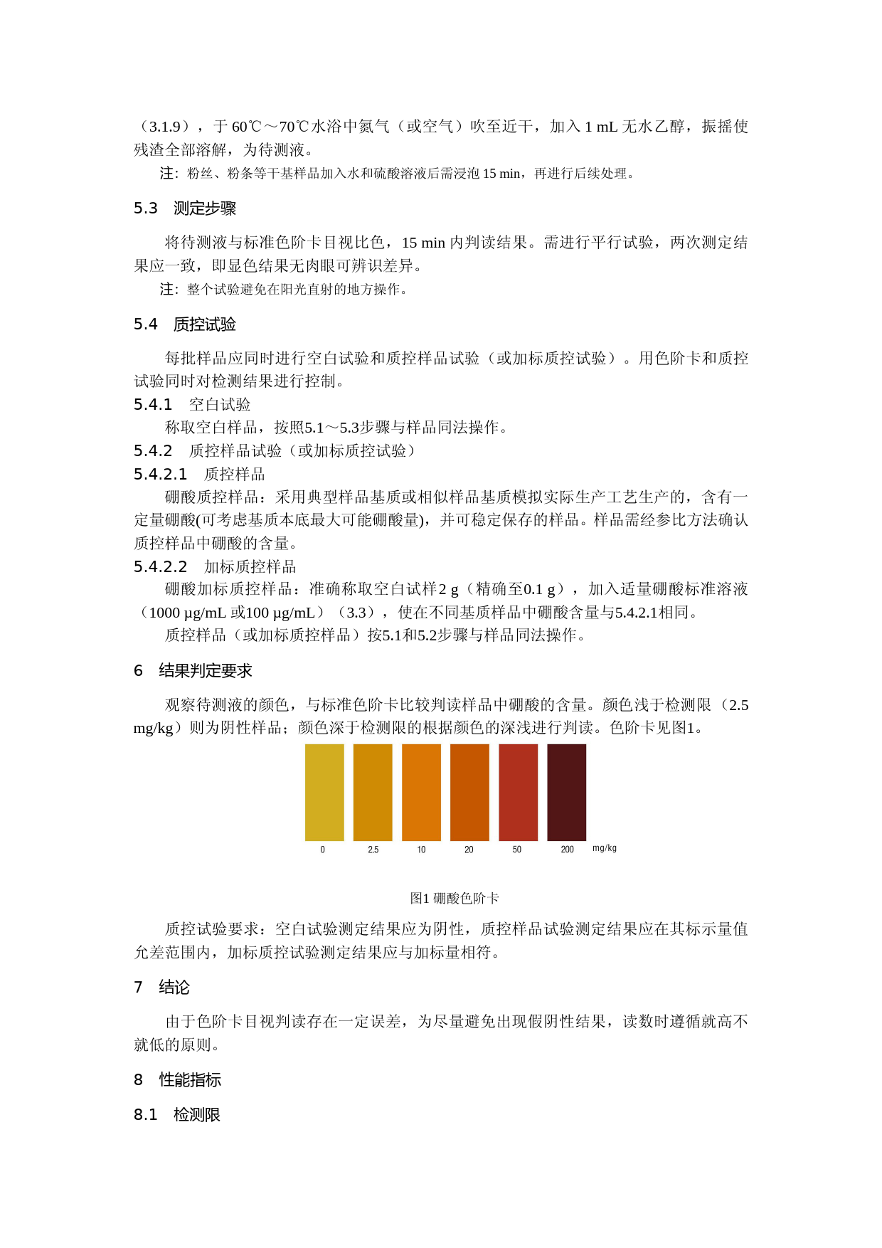 食品中硼酸的快速检测 姜黄素比色法_第3页