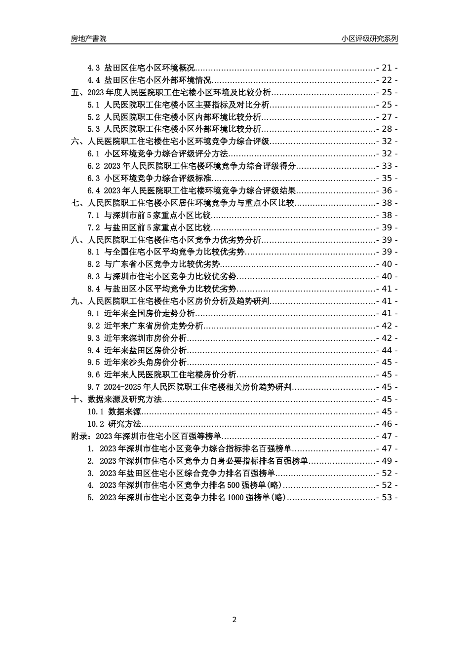[小区点评]人民医院职工住宅楼(盐田区)小区居住环境竞争力评级及房价趋势分析报告(2024版)_第2页