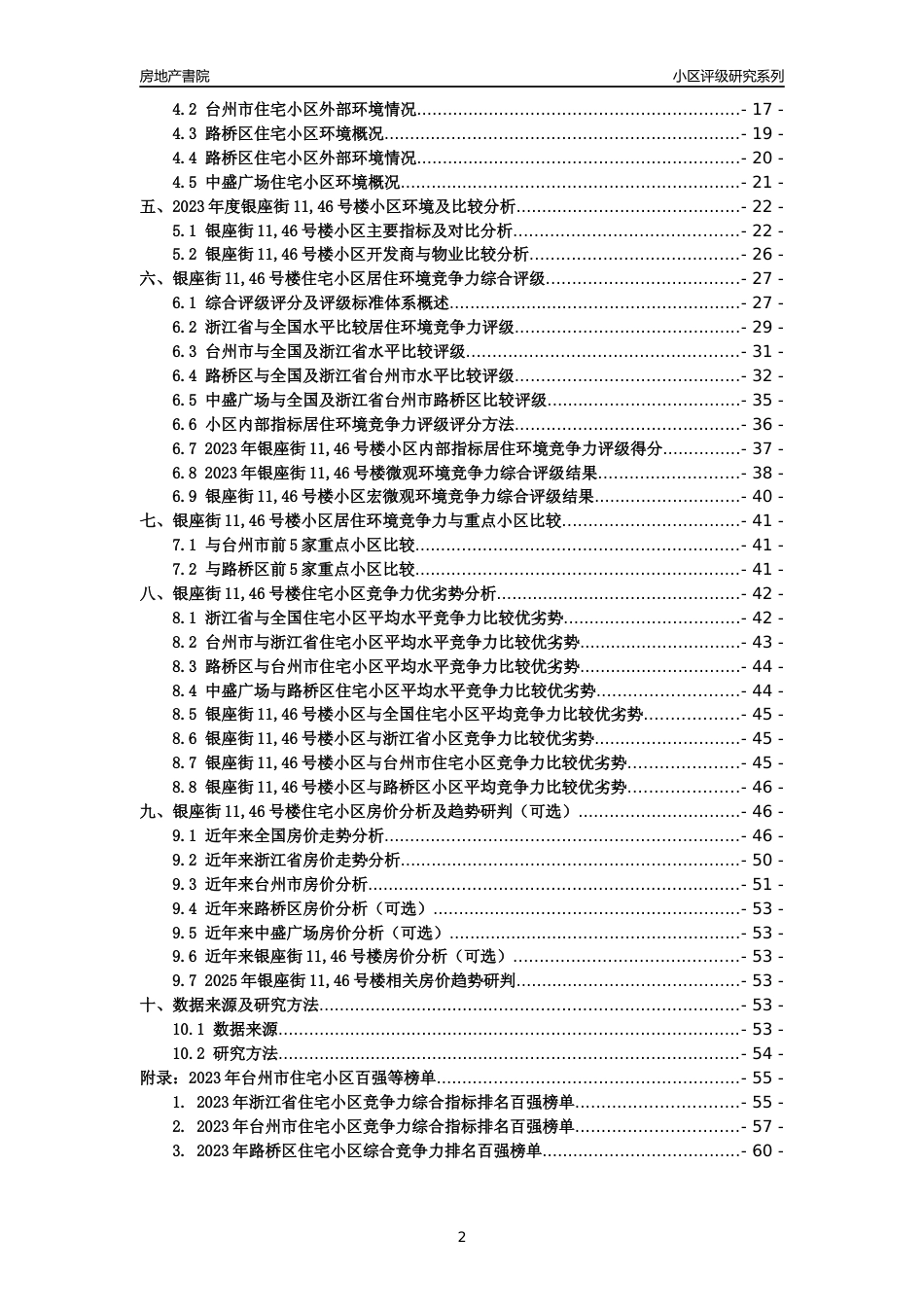 [小区点评]银座街11,46号楼(台州市路桥区)小区居住环境竞争力评级及房价趋势分析报告(2024版)_第2页