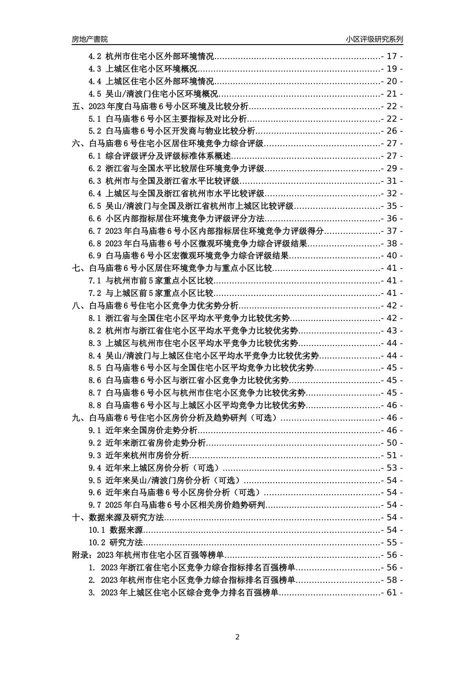 [小区点评]白马庙巷6号小区(杭州市上城区)小区居住环境竞争力评级及房价趋势分析报告(2024版)_第2页