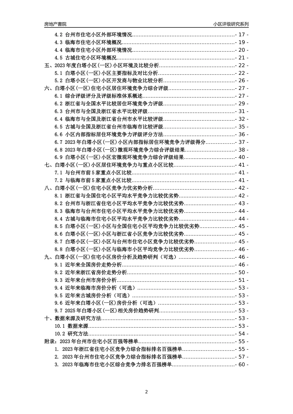 [小区点评]白塔小区(一区)(台州市临海市)小区居住环境竞争力评级及房价趋势分析报告(2024版)_第2页