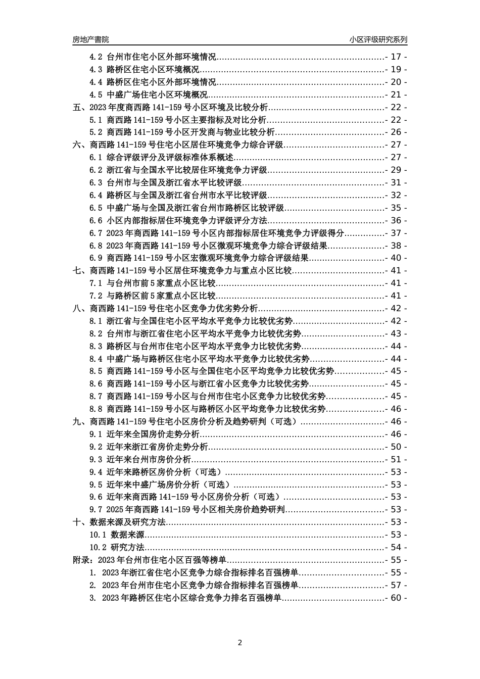 [小区点评]商西路141-159号小区(台州市路桥区)小区居住环境竞争力评级及房价趋势分析报告(2024版)_第2页