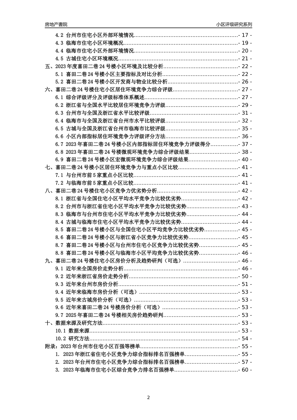 [小区点评]喜田二巷24号楼(台州市临海市)小区居住环境竞争力评级及房价趋势分析报告(2024版)_第2页