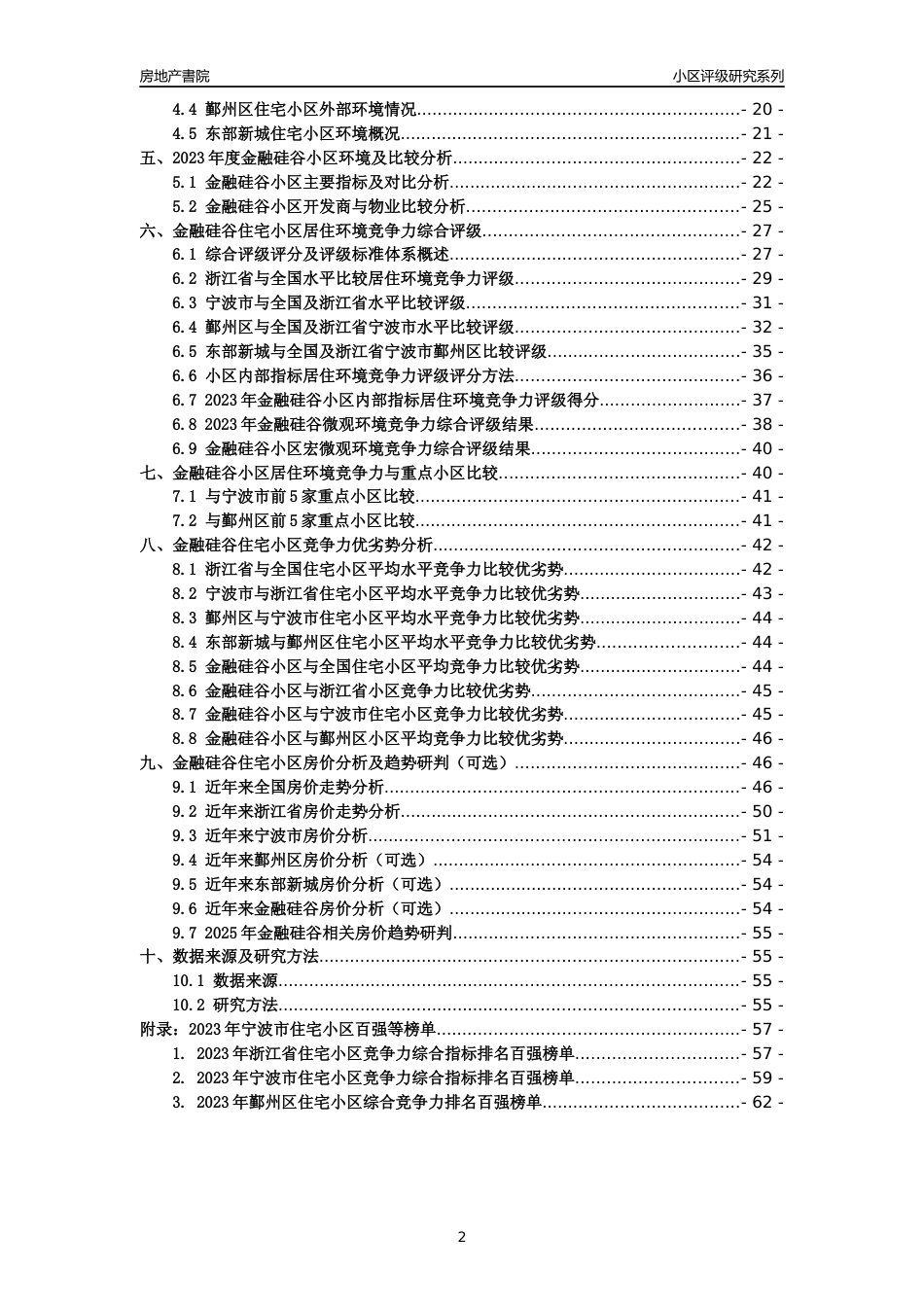 [小区点评]金融硅谷(宁波市鄞州区)小区居住环境竞争力评级及房价趋势分析报告(2024版)_第2页