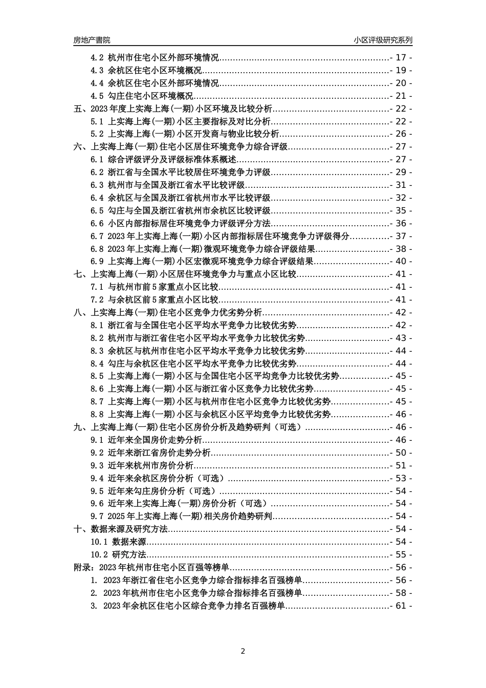 [小区点评]上实海上海(一期)(杭州市余杭区)小区居住环境竞争力评级及房价趋势分析报告(2024版)_第2页