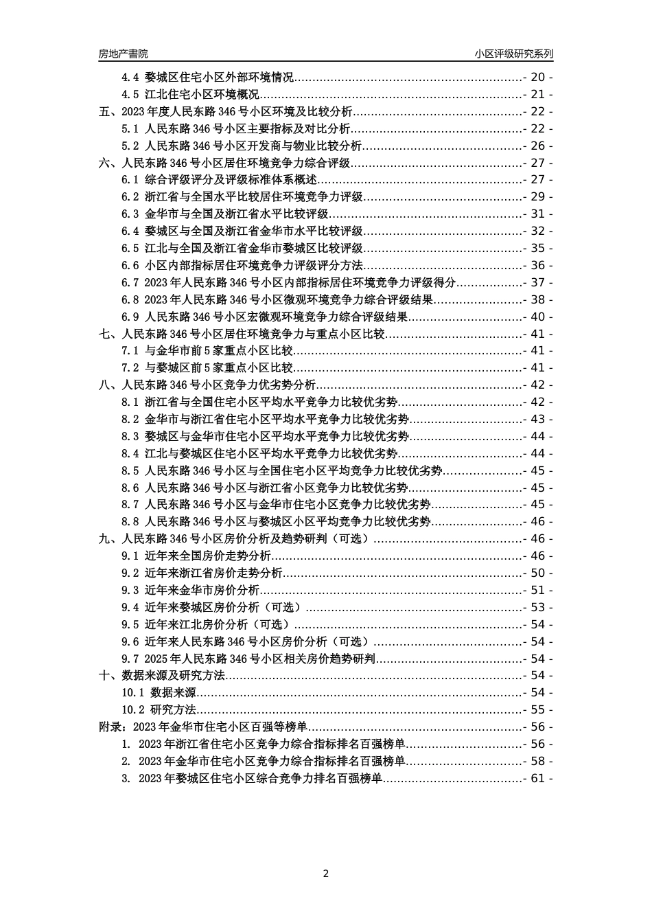[小区点评]人民东路346号小区(金华市婺城区)小区居住环境竞争力评级及房价趋势分析报告(2024版)_第2页