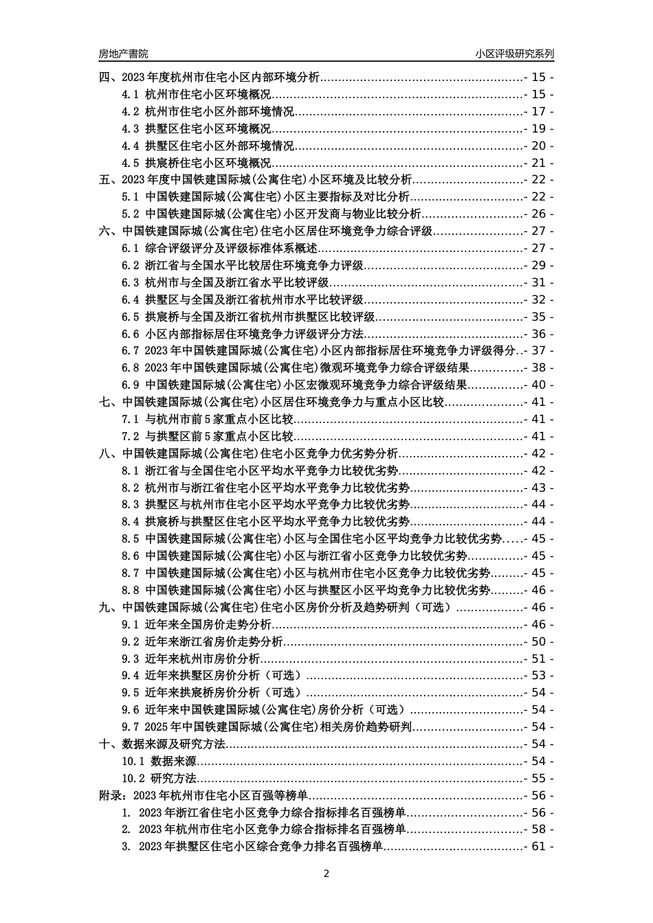 [小区点评]中国铁建国际城(公寓住宅)(杭州市拱墅区)小区居住环境竞争力评级及房价趋势分析报告(2024版)_第2页
