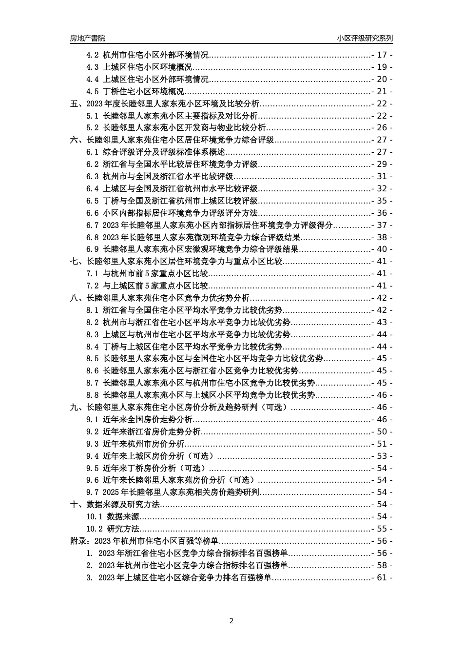 [小区点评]长睦邻里人家东苑(杭州市上城区)小区居住环境竞争力评级及房价趋势分析报告(2024版)_第2页