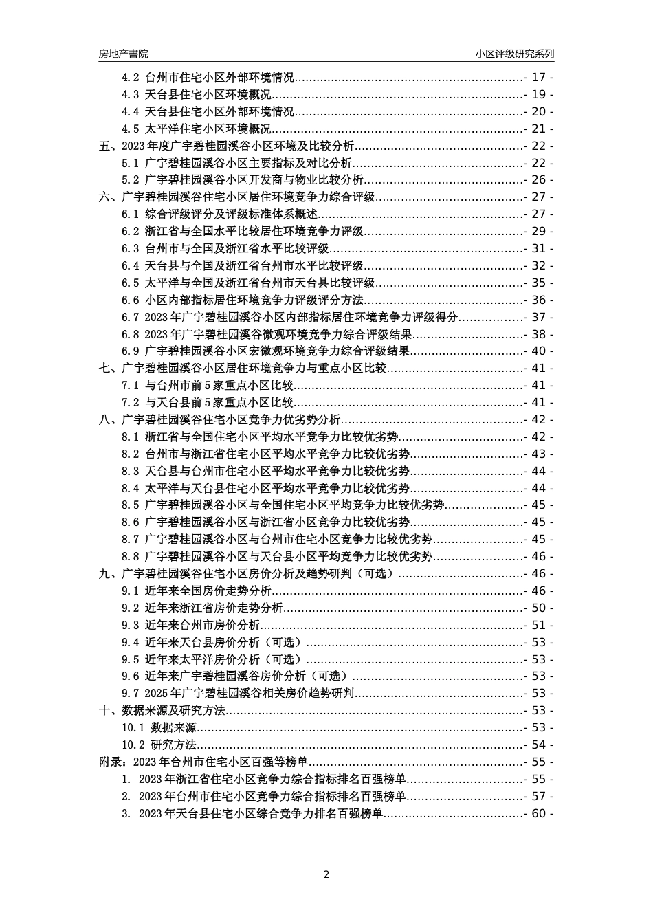 [小区点评]广宇碧桂园溪谷(台州市天台县)小区居住环境竞争力评级及房价趋势分析报告(2024版)_第2页
