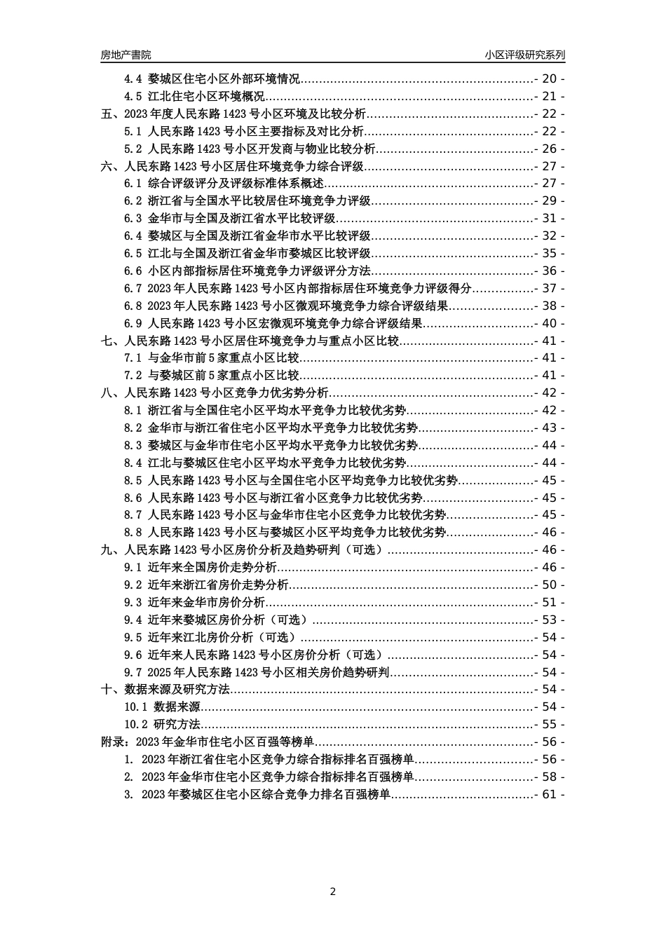 [小区点评]人民东路1423号小区(金华市婺城区)小区居住环境竞争力评级及房价趋势分析报告(2024版)_第2页