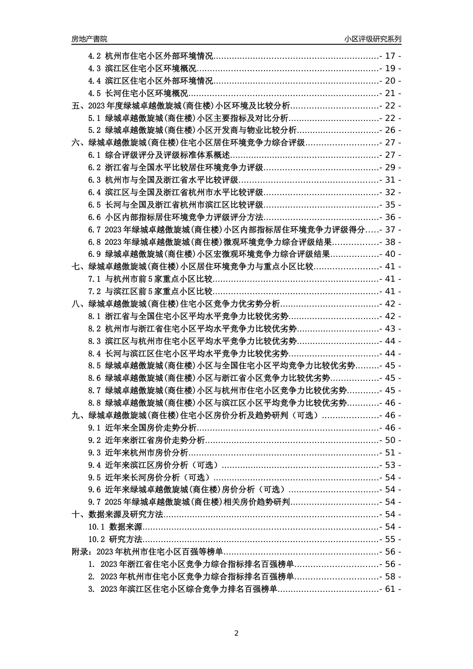 [小区点评]绿城卓越傲旋城(商住楼)(杭州市滨江区)小区居住环境竞争力评级及房价趋势分析报告(2024版)_第2页