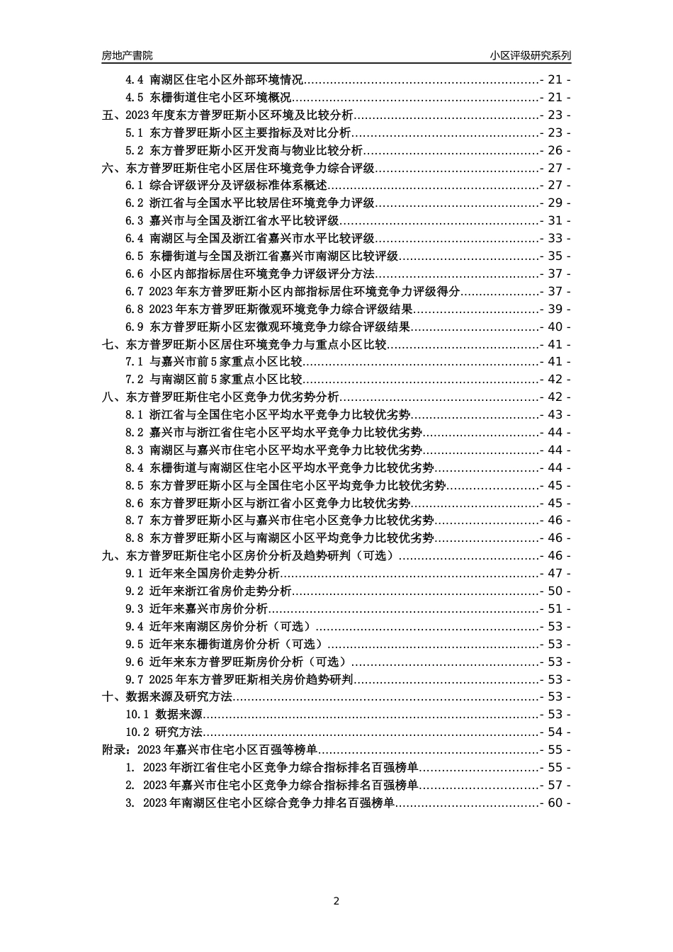 [小区点评]东方普罗旺斯(嘉兴市南湖区)小区居住环境竞争力评级及房价趋势分析报告(2024版)_第2页