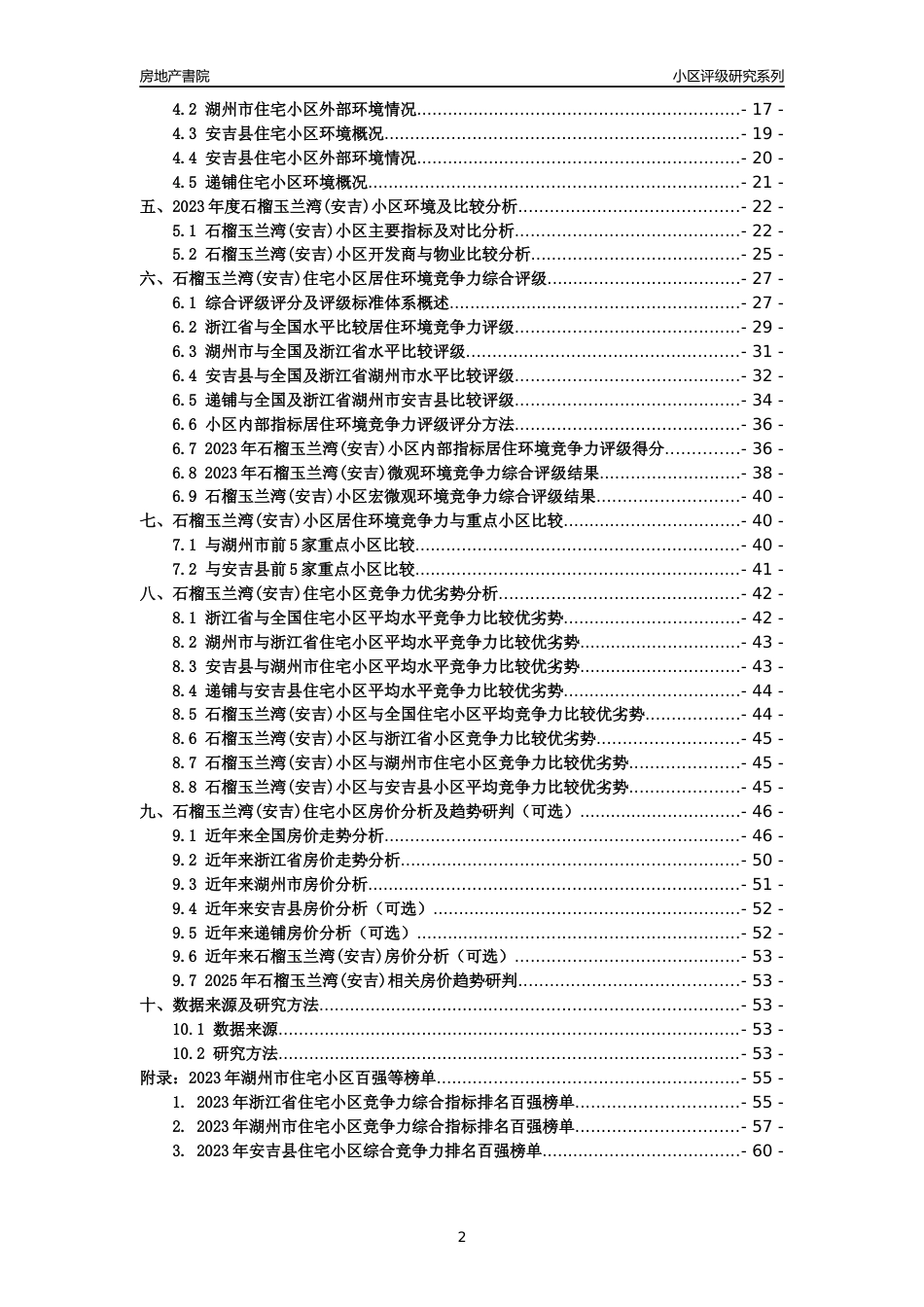 [小区点评]石榴玉兰湾(安吉)(湖州市安吉县)小区居住环境竞争力评级及房价趋势分析报告(2024版)_第2页