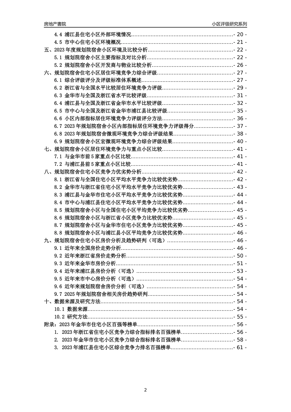 [小区点评]规划院宿舍(金华市浦江县)小区居住环境竞争力评级及房价趋势分析报告(2024版)_第2页