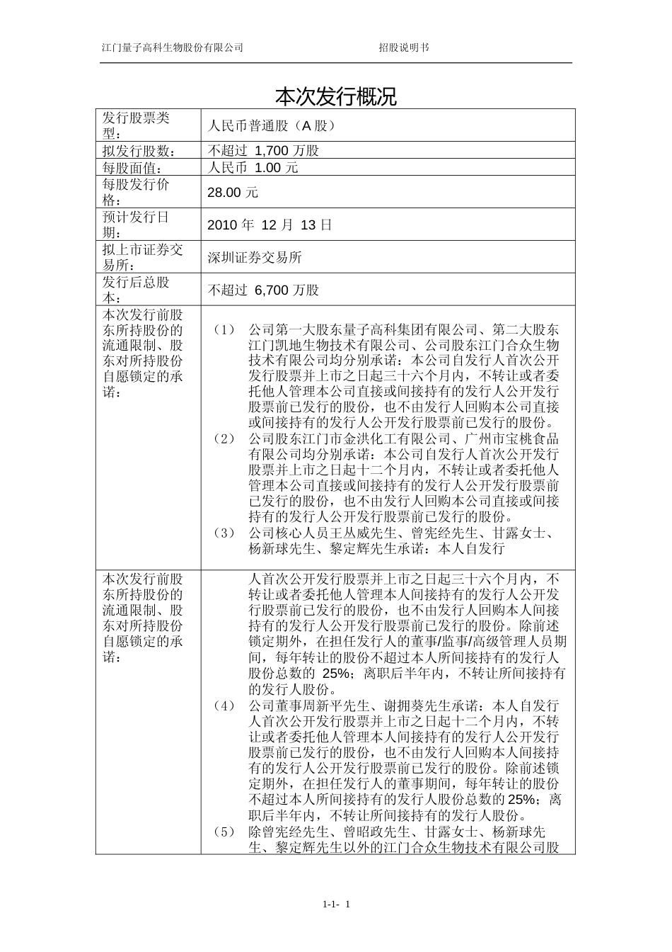 IPO招股书_ 量子高科：首次公开发行股票并在创业板上市招股说明书_第2页