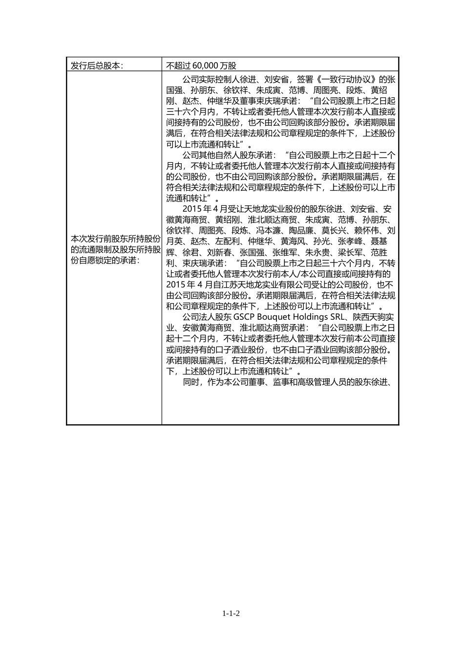 IPO招股书_ 口子窖：首次公开发行股票招股说明书_第2页