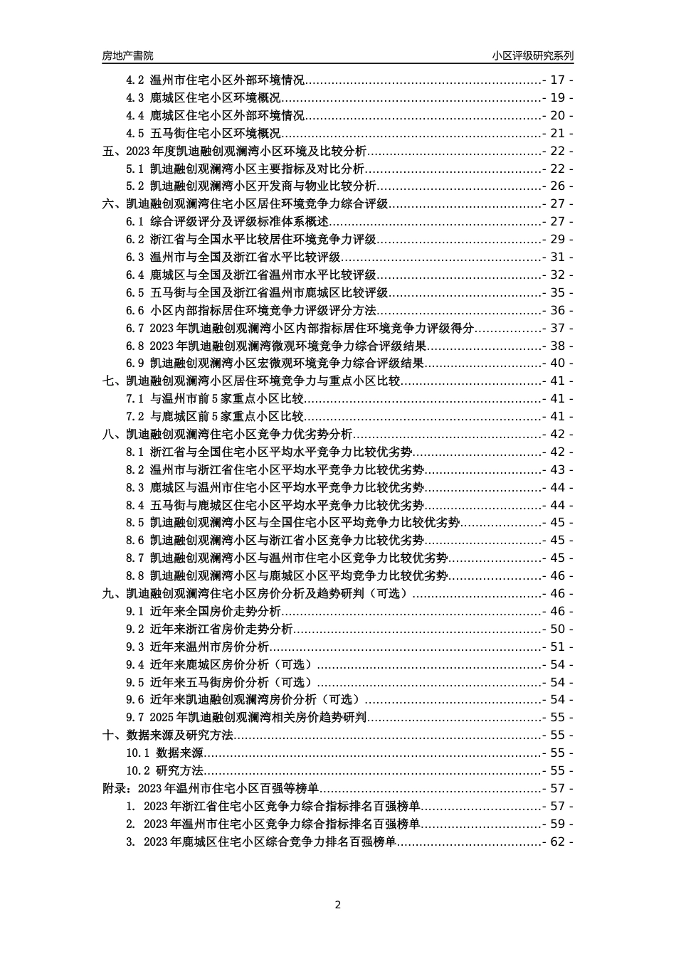 [小区点评]凯迪融创观澜湾(温州市鹿城区)小区居住环境竞争力评级及房价趋势分析报告(2024版)_第2页