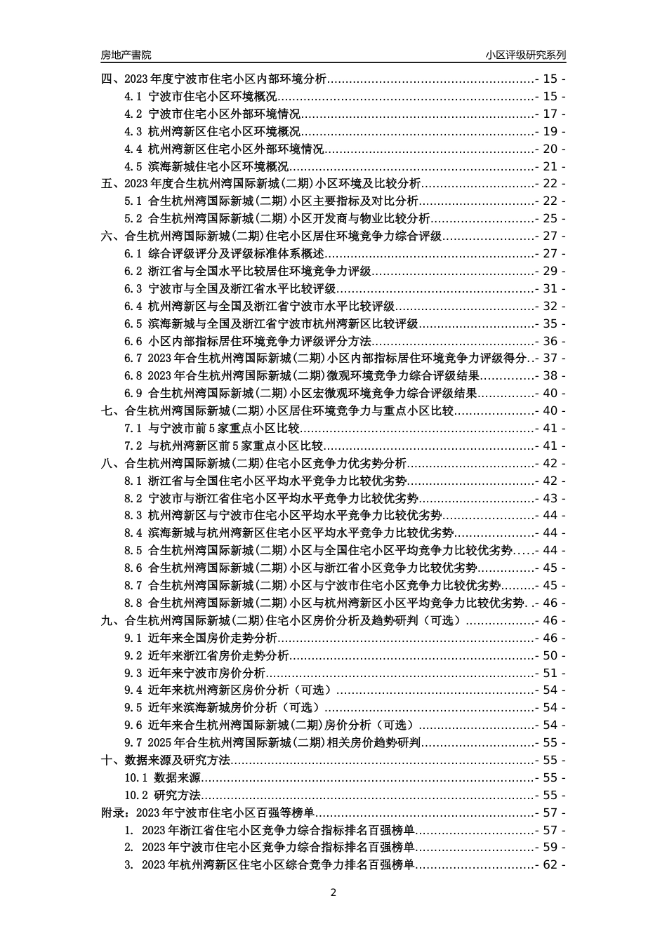 [小区点评]合生杭州湾国际新城(二期)(宁波市杭州湾新区)小区居住环境竞争力评级及房价趋势分析报告(2024版)_第2页