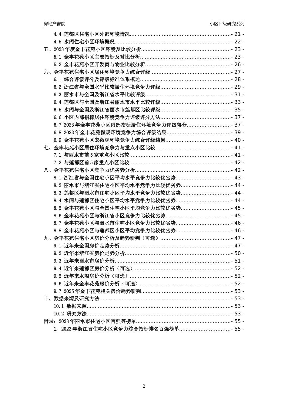 [小区点评]金丰花苑(丽水市莲都区)小区居住环境竞争力评级及房价趋势分析报告(2024版)_第2页