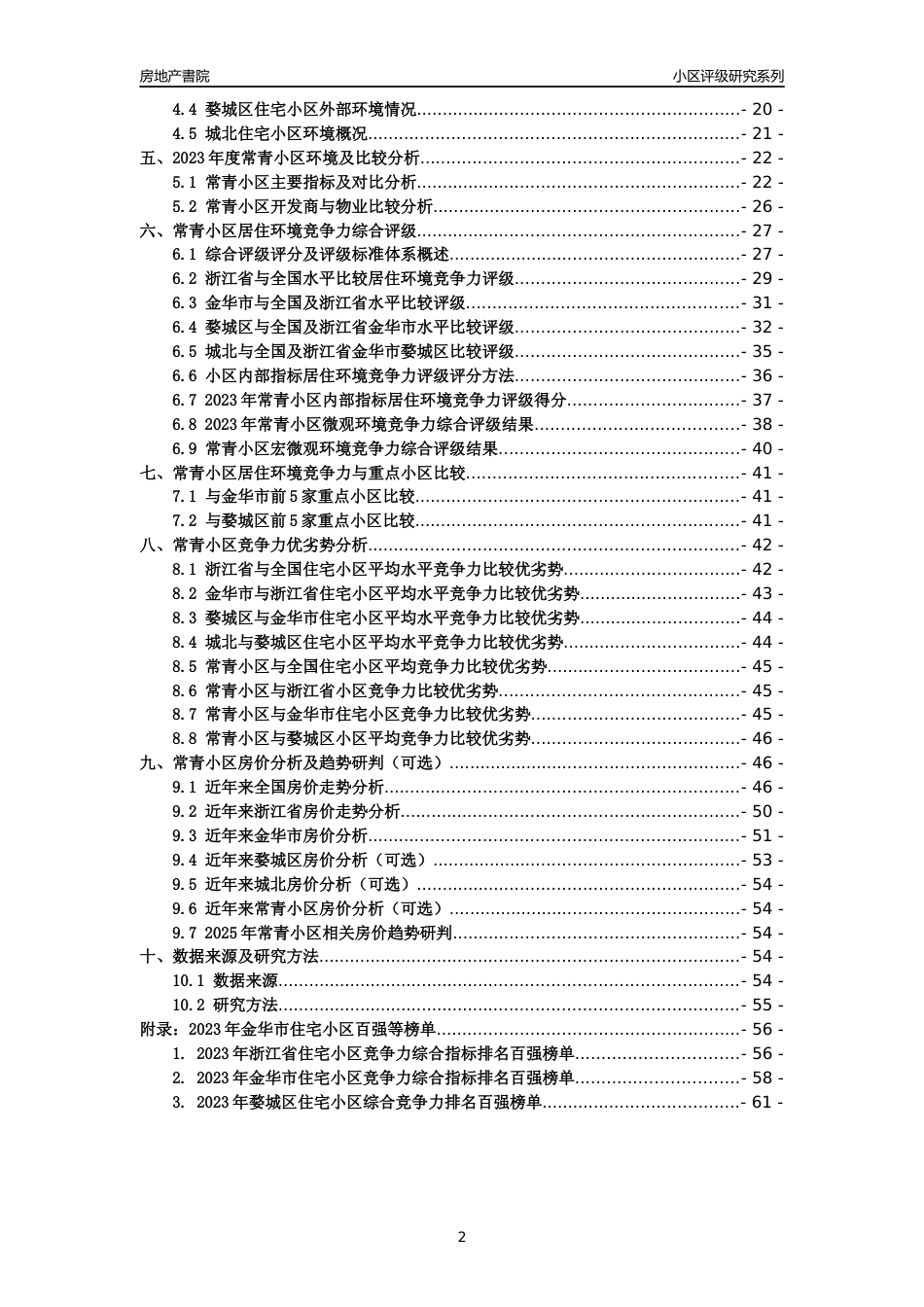 [小区点评]常青小区(金华市婺城区)小区居住环境竞争力评级及房价趋势分析报告(2024版)_第2页