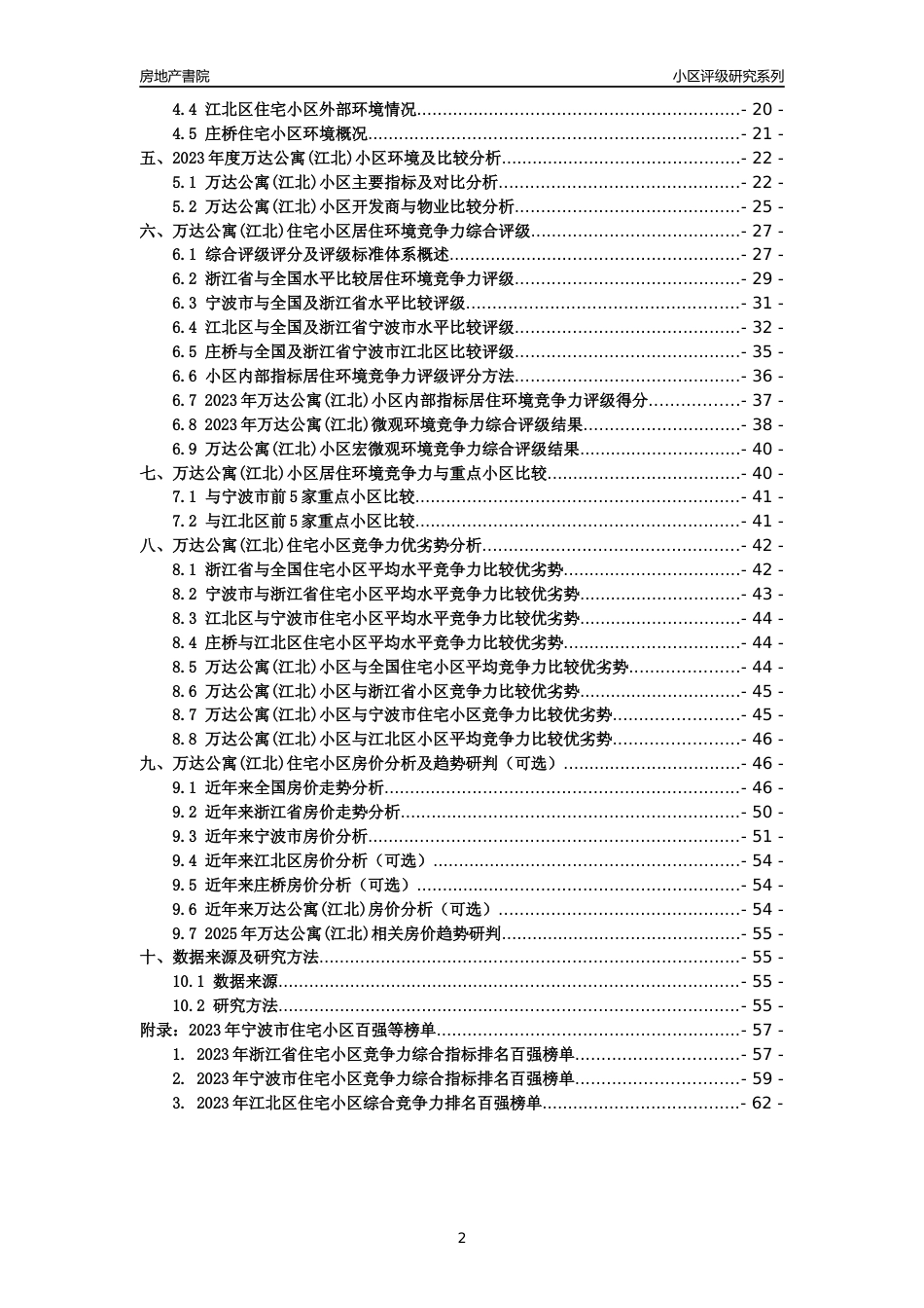 [小区点评]万达公寓(江北)(宁波市江北区)小区居住环境竞争力评级及房价趋势分析报告(2024版)_第2页