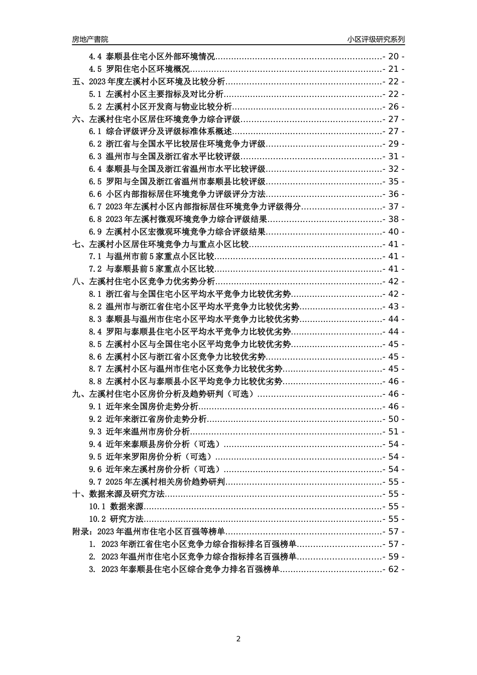 [小区点评]左溪村(温州市泰顺县)小区居住环境竞争力评级及房价趋势分析报告(2024版)_第2页