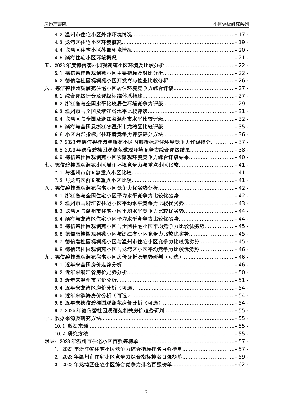 [小区点评]德信碧桂园观澜苑(温州市龙湾区)小区居住环境竞争力评级及房价趋势分析报告(2024版)_第2页