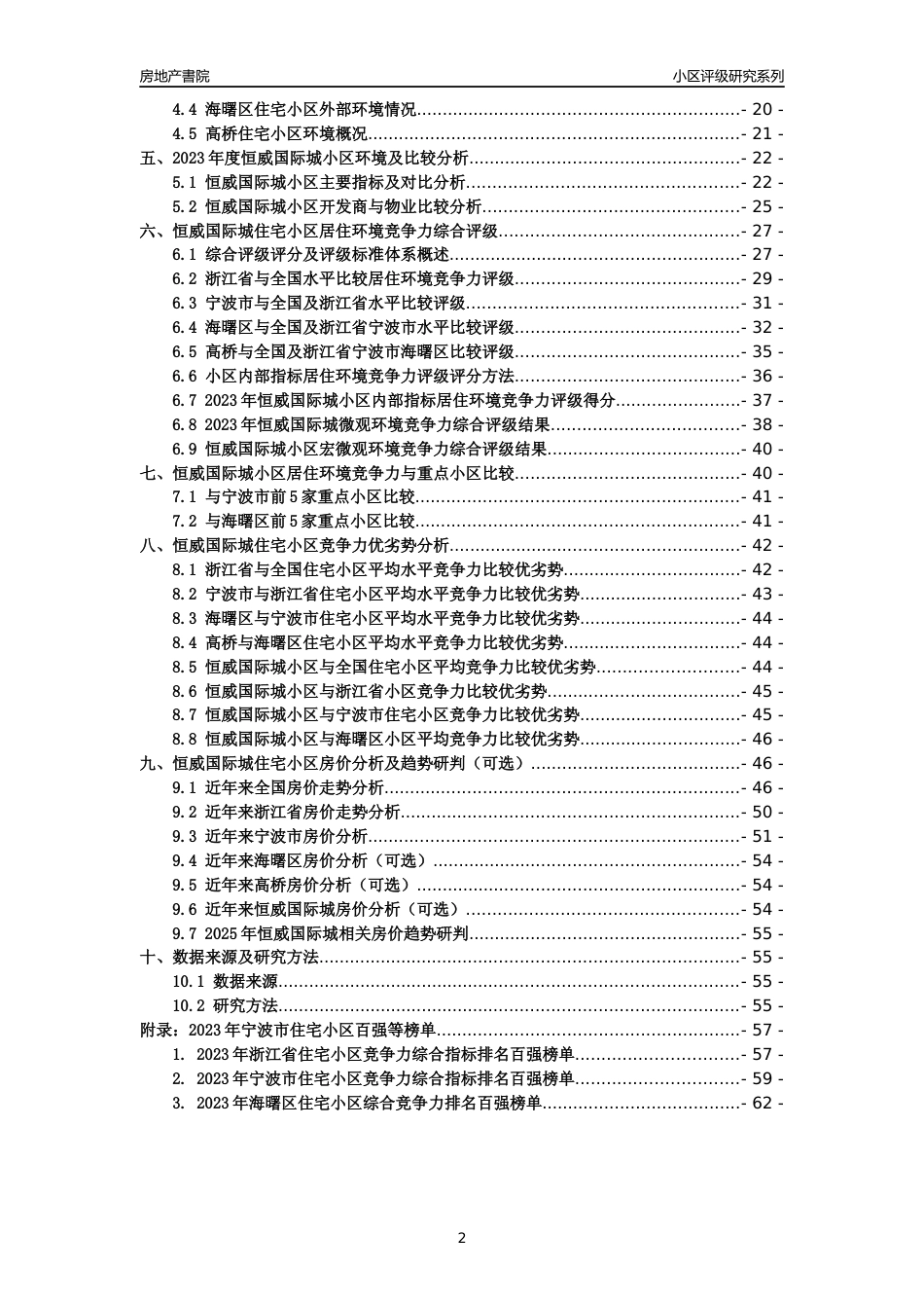 [小区点评]恒威国际城(宁波市海曙区)小区居住环境竞争力评级及房价趋势分析报告(2024版)_第2页