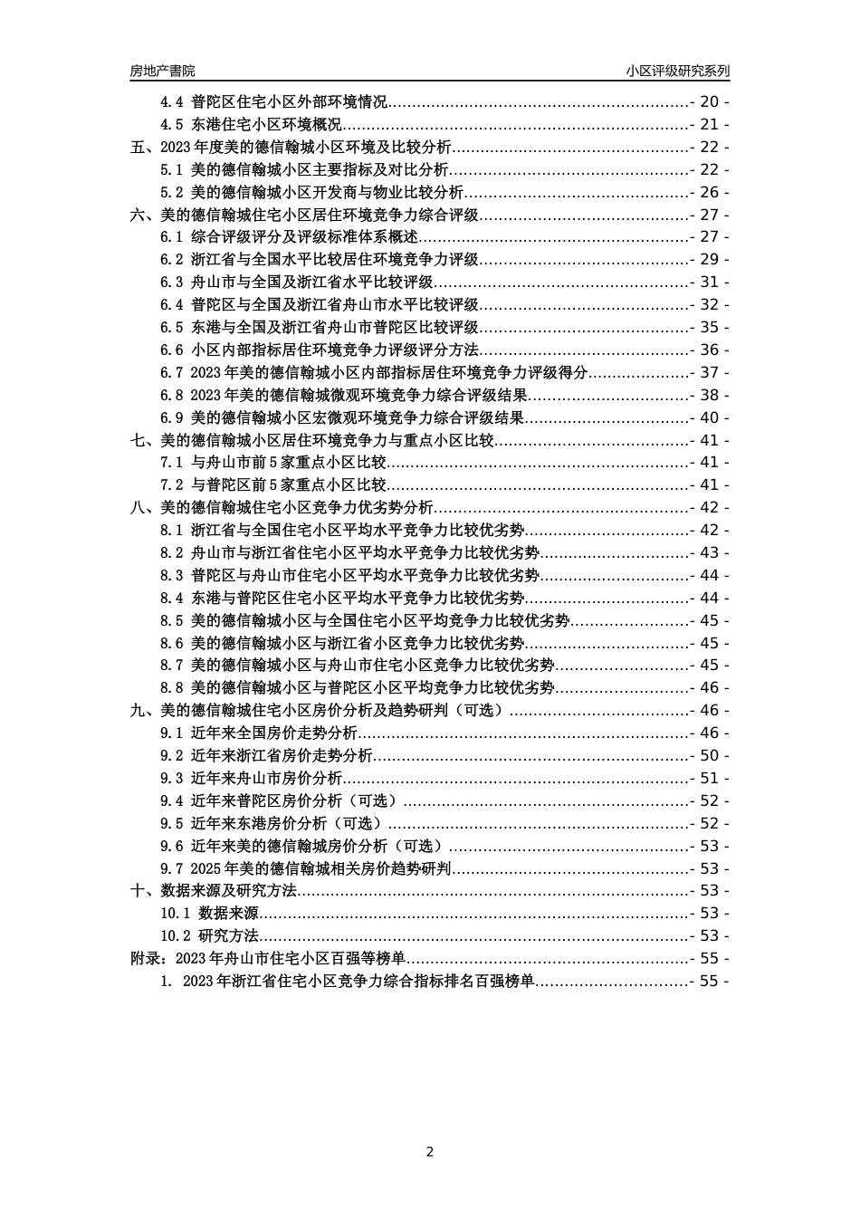 [小区点评]美的德信翰城(舟山市普陀区)小区居住环境竞争力评级及房价趋势分析报告(2024版)_第2页