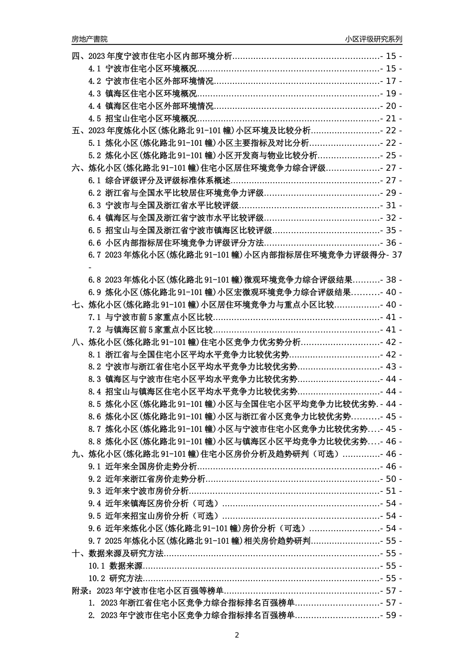 [小区点评]炼化小区(炼化路北91-101幢)(宁波市镇海区)小区居住环境竞争力评级及房价趋势分析报告(2024版)_第2页