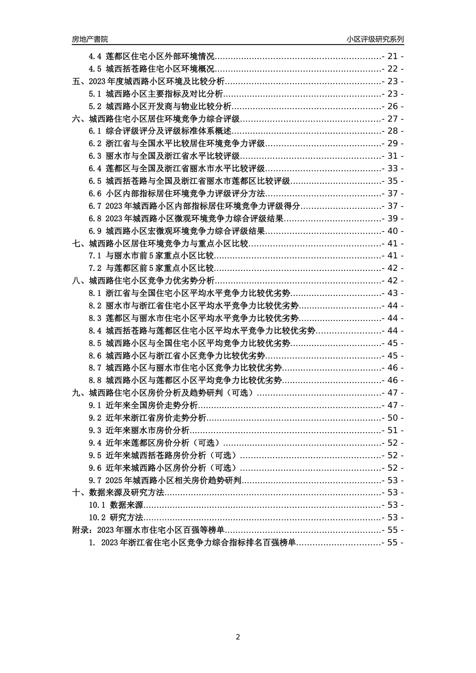 [小区点评]城西路小区(丽水市莲都区)小区居住环境竞争力评级及房价趋势分析报告(2024版)_第2页