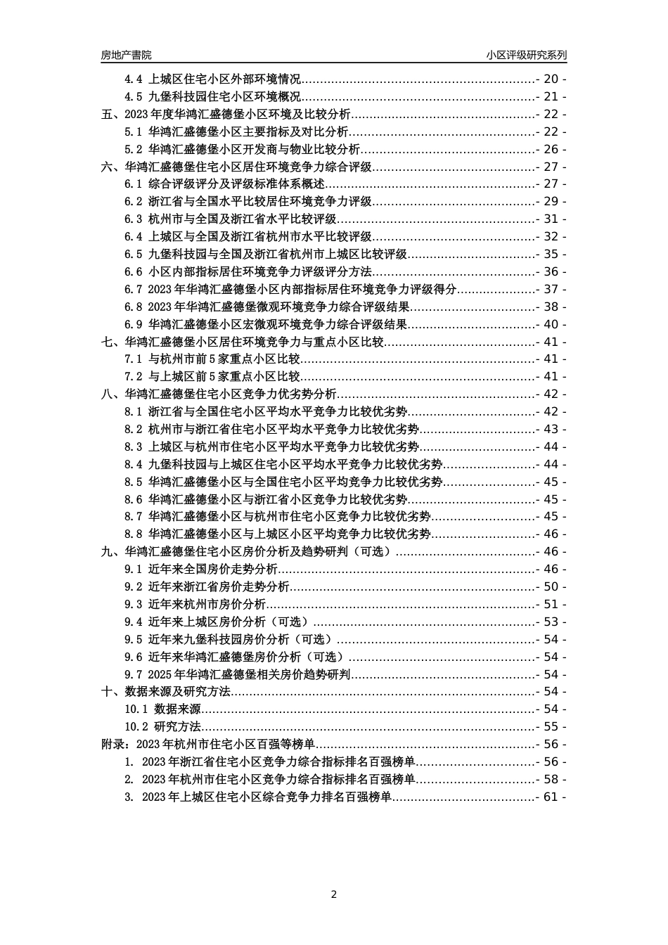 [小区点评]华鸿汇盛德堡(杭州市上城区)小区居住环境竞争力评级及房价趋势分析报告(2024版)_第2页