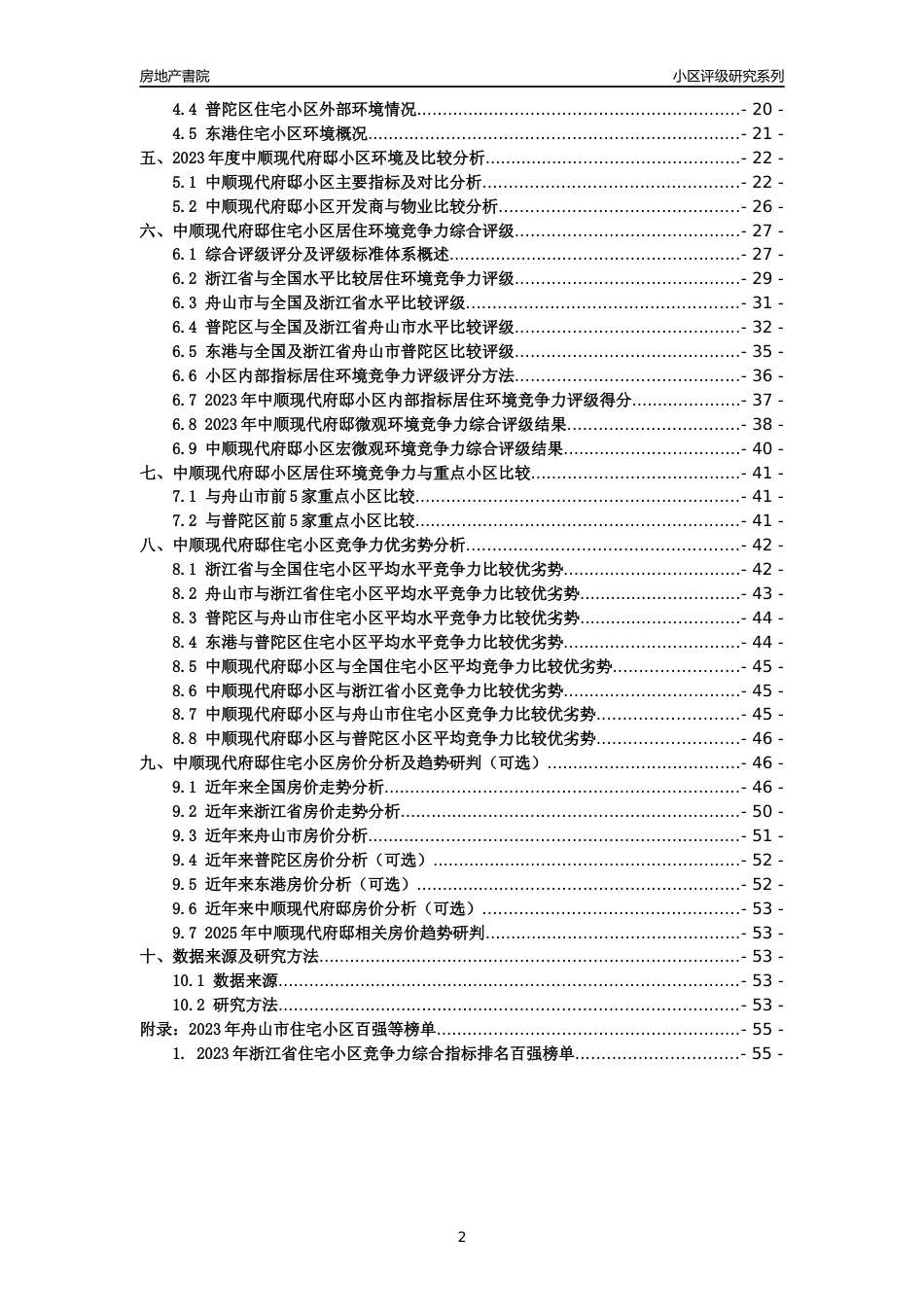 [小区点评]中顺现代府邸(舟山市普陀区)小区居住环境竞争力评级及房价趋势分析报告(2024版)_第2页