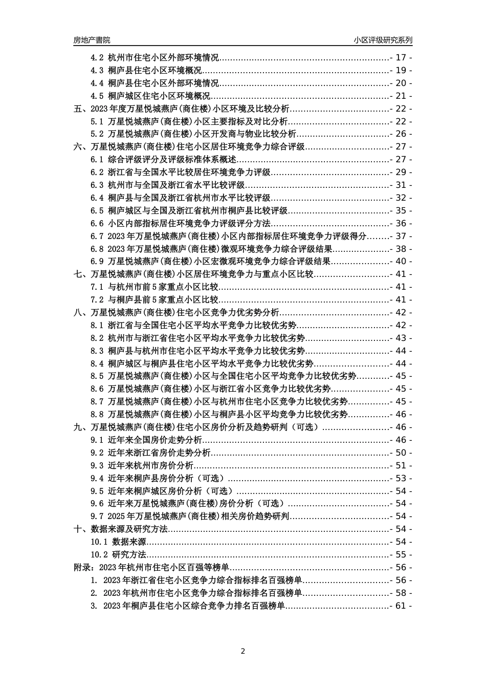 [小区点评]万星悦城燕庐(商住楼)(杭州市桐庐县)小区居住环境竞争力评级及房价趋势分析报告(2024版)_第2页
